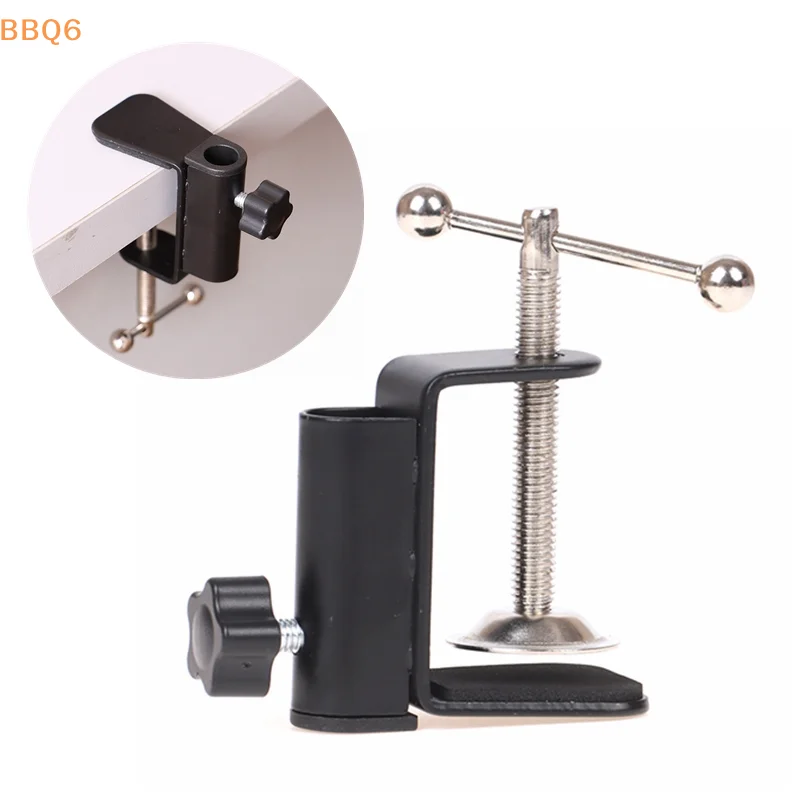 *Aluminum Alloy Cantilever Desktop Magnifier Bracket Clamp Holder Metal LED Desk Lamp Clip Fittings Base Hose for Mic Stand Tool