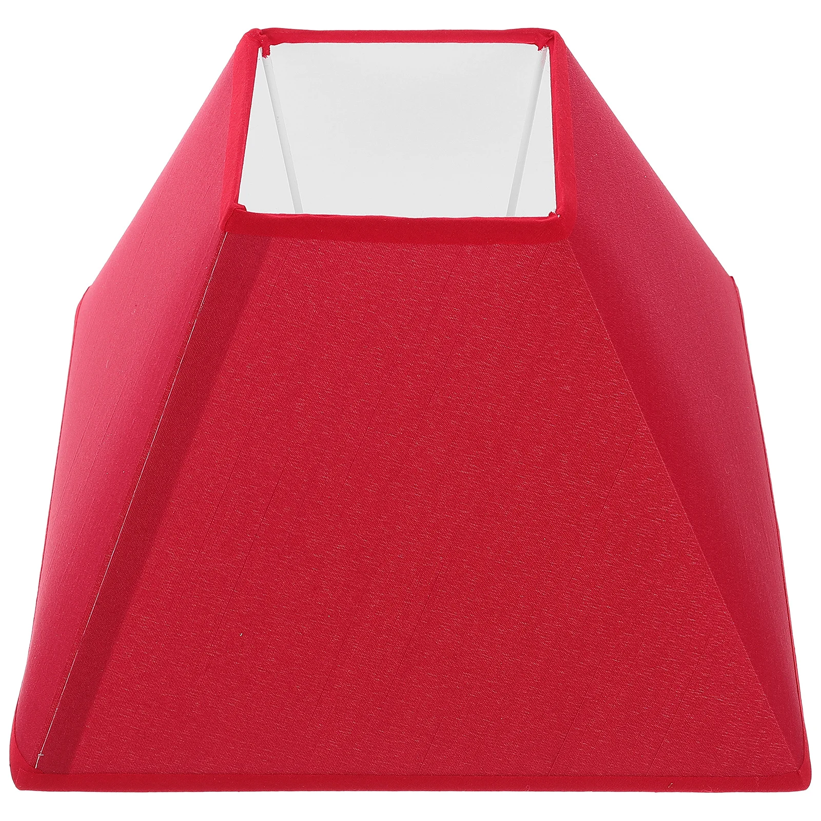 

Red Cloth Lampshade Simple Dust Protector For Tabletop Wall Lamp Decorative Light Cover Durable Lighting Accessory