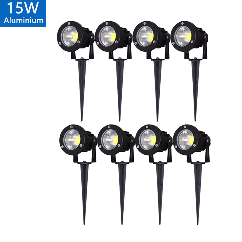 LED Tuin Gazon Lamp 5W 10W 15W Outdoor Waterdicht IP65 220V110V12V24V Landschap Spike Lamp Tuinpad COB Gazon Spots