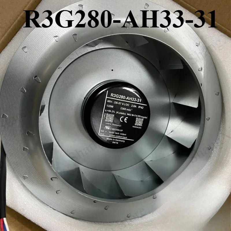 1PC Brand New R3G280-AH33-31 Centrifugal Fan 48V 280MM Inverter Cooling Fan Fast Delivery