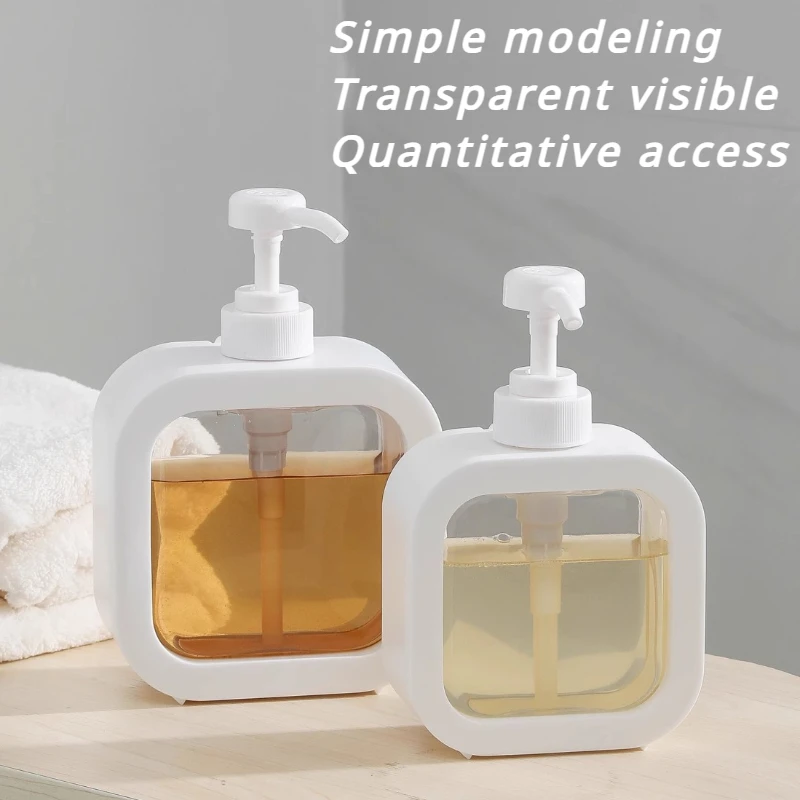 

Новый дозатор для ванной комнаты 300/500 мл, портативный дорожный Пустой насос для ванной, семейный шампунь, гель для душа, кухонные предметы