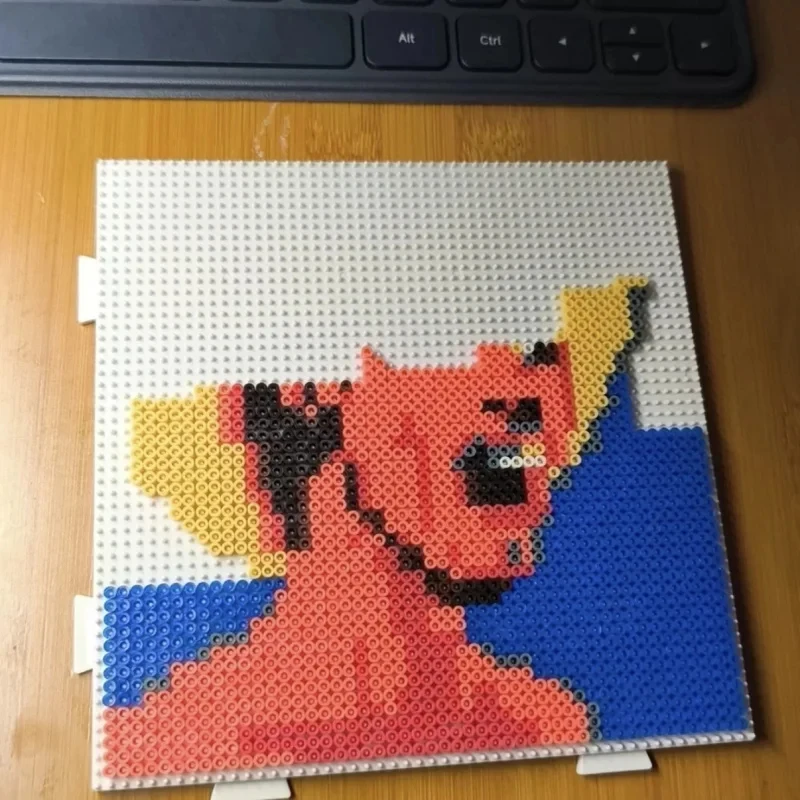 3000Pcs 2.6mm Melty Fuse Beads, Hama Perler Pixel Puzzle Beads, 3D Stereo Beads Creative Handmade Toys for Kids