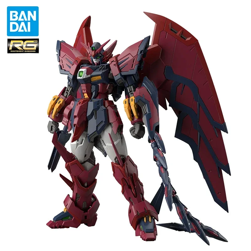 In Stock Genuine Original BANDAI RG OZ-13MS Epyon Gundam Action Anime Figure PVC Collectible Model Dolls Statuette Ornament Gift