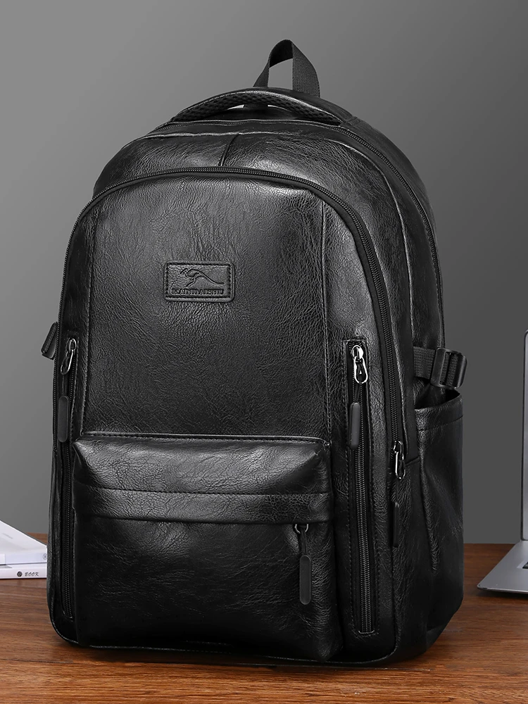 

Мужская сумка-рюкзак из кожи кенгуру с двумя лямками, для активного отдыха, большая вместимость, дорожный рюкзак, новинка 2025 года, городской стиль