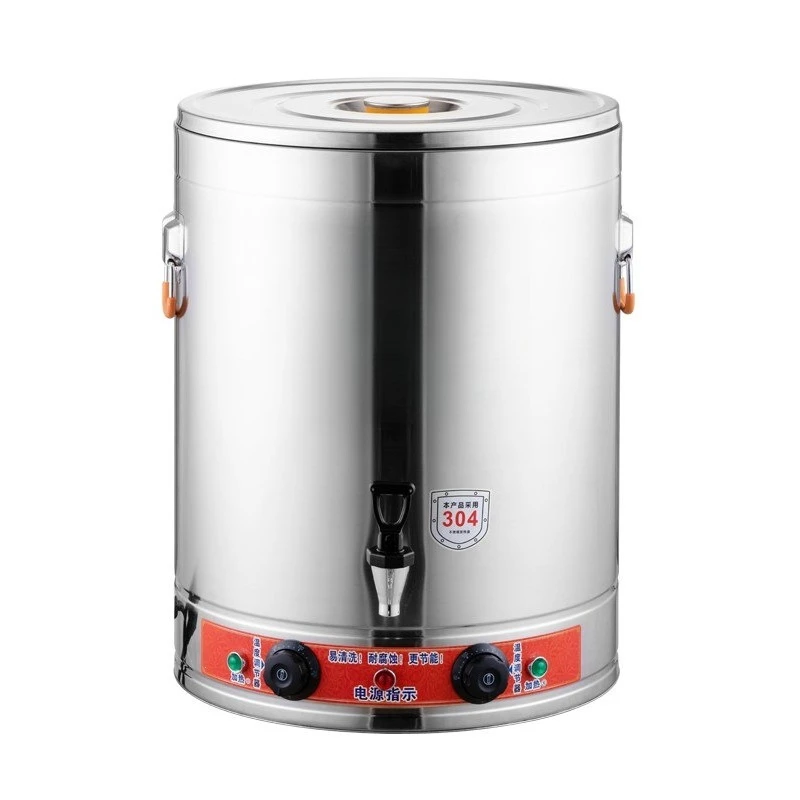 Breakfast shop, boiled soy milk bucket, electric heating porridge bucket, special pot for porridge, stainless steel