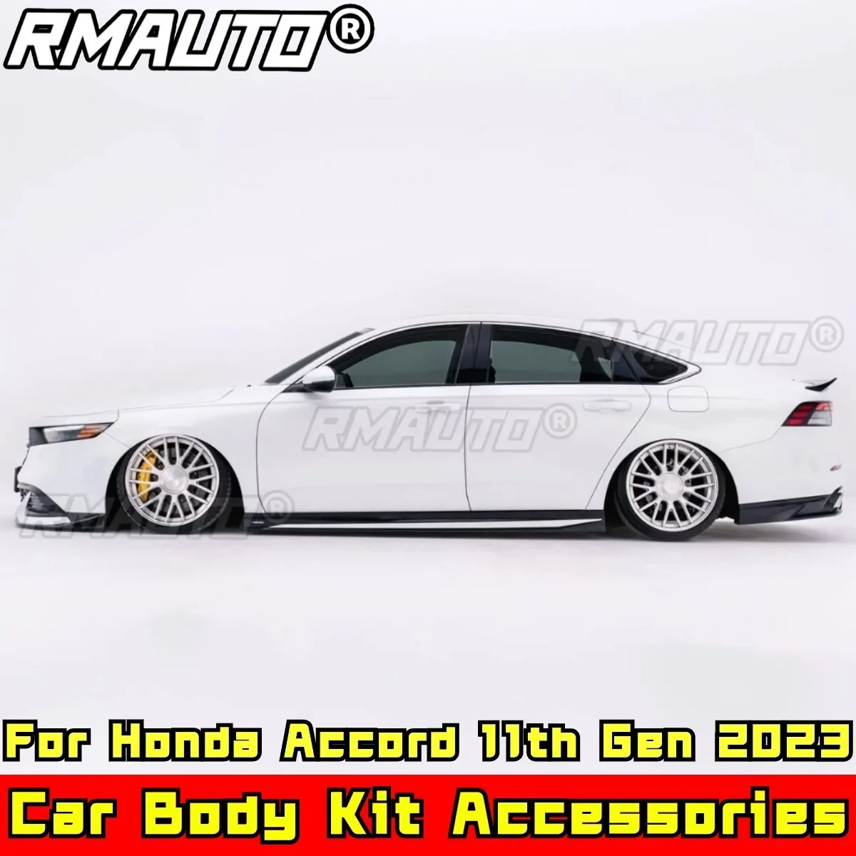 

For Accord Body Kit Side Skirt Spoiler Glossy Black YOFER Style Skirt Splitter For Honda Accord 11th Gen 2023 Car Accessories