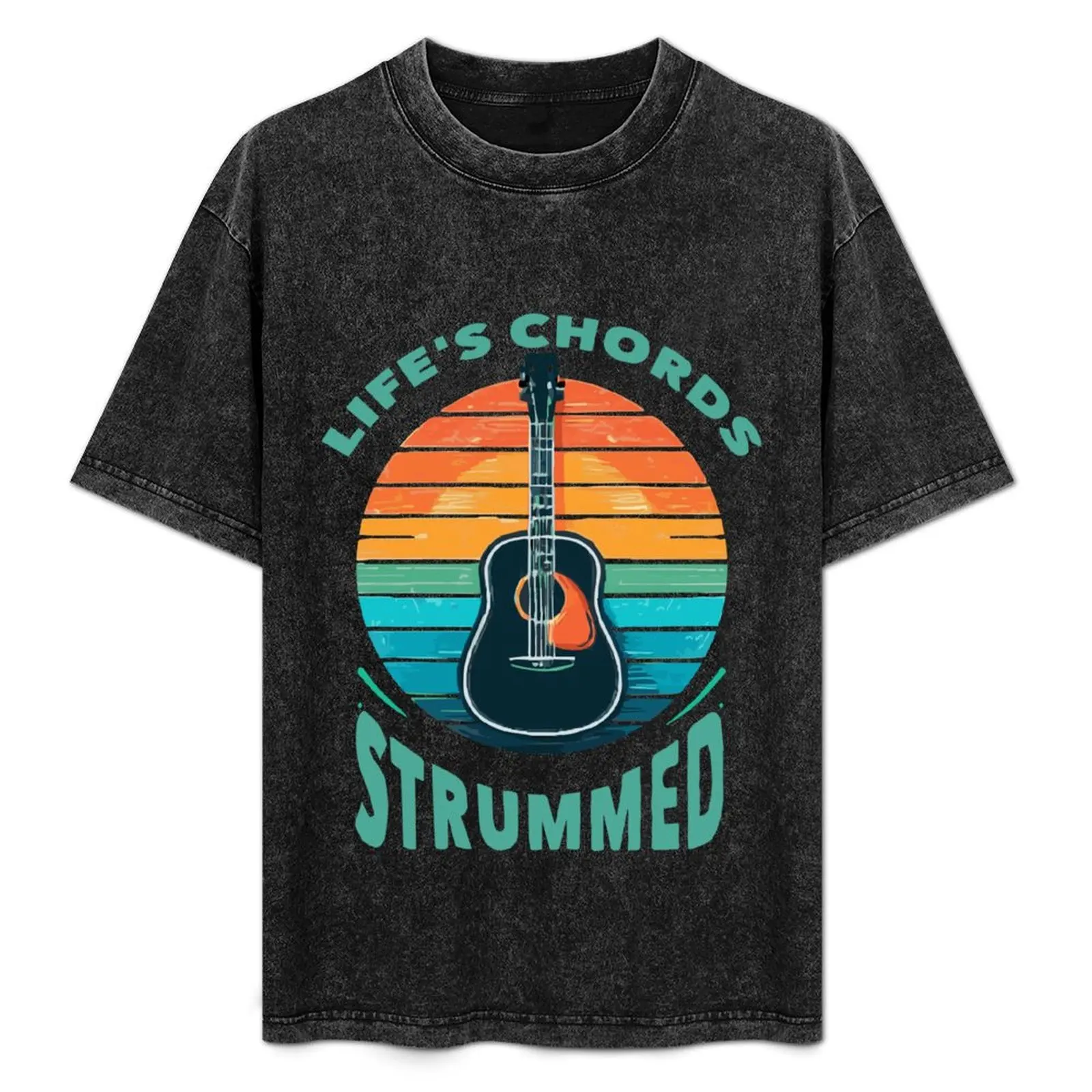 

Life's chords strummed T-Shirt Casual Holiday Short Sleeve Tee