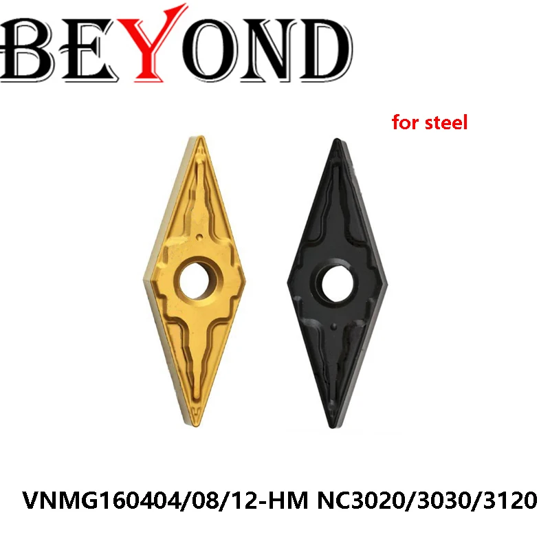 Original VNMG160404-HM VNMG160408-HM VNMG160412-HM NC3020 NC3030 NC3120 Carbide Inserts CNC Cutter Lathe VNMG VNMG160404 BEYOND