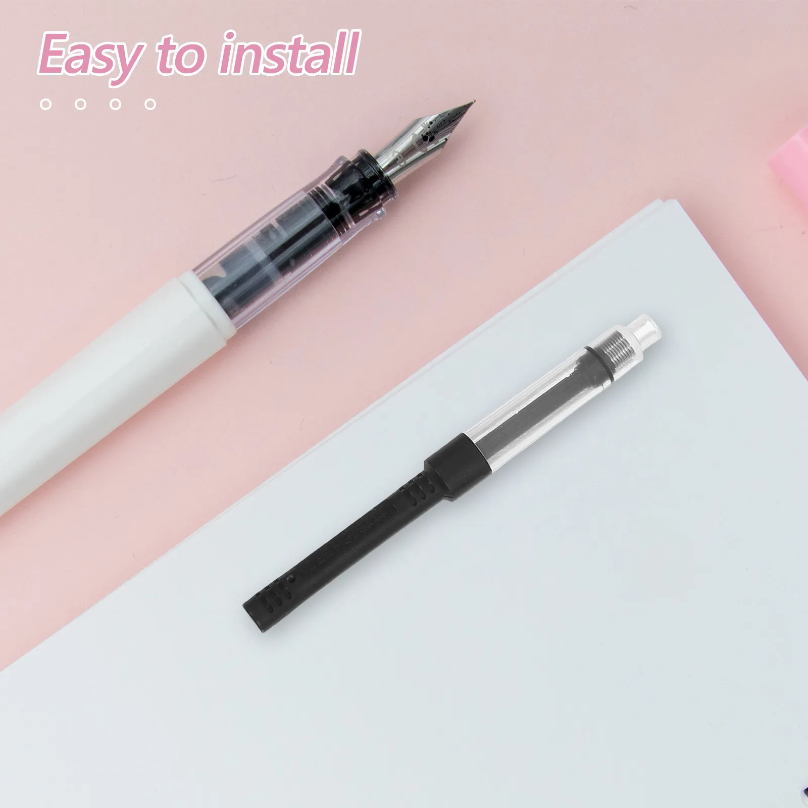 

20Pcs Fountain Pen Ink Converter Refillable Universal Compatibility Sleek Compact Design Quick Ink Filling Tool for Writers