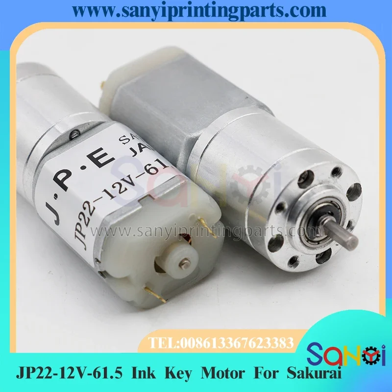 Motor clave de tinta JP22-12V-61.5 de la mejor calidad para piezas de máquinas de impresión Sakurai