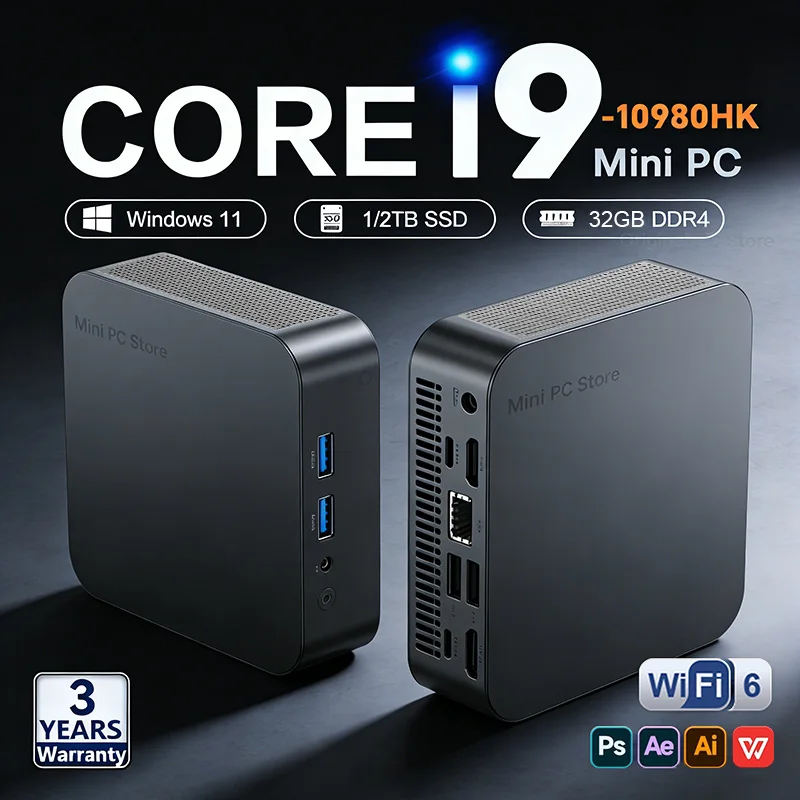 �y�Z�[�����z�~�jPC Windows 11 Pro Core i9 10980HK ���^�|�P�b�g�R���s���[�^�[ 32GB RAM 1TB/2TB SSD 4K 60Hz WiFi6 BT5.2 �Q�[�~���O�f�X�N�g�b�vPC �|�[�^�u��