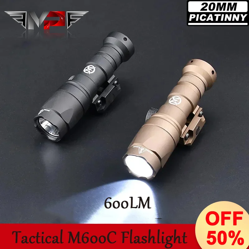 

WADSN Airsoft Surefir M600C M600 M300 Tactical Scout Light AR15 Rifle Weapon Flashlight LED Hunting Spotlight SF M300A Gun lamp