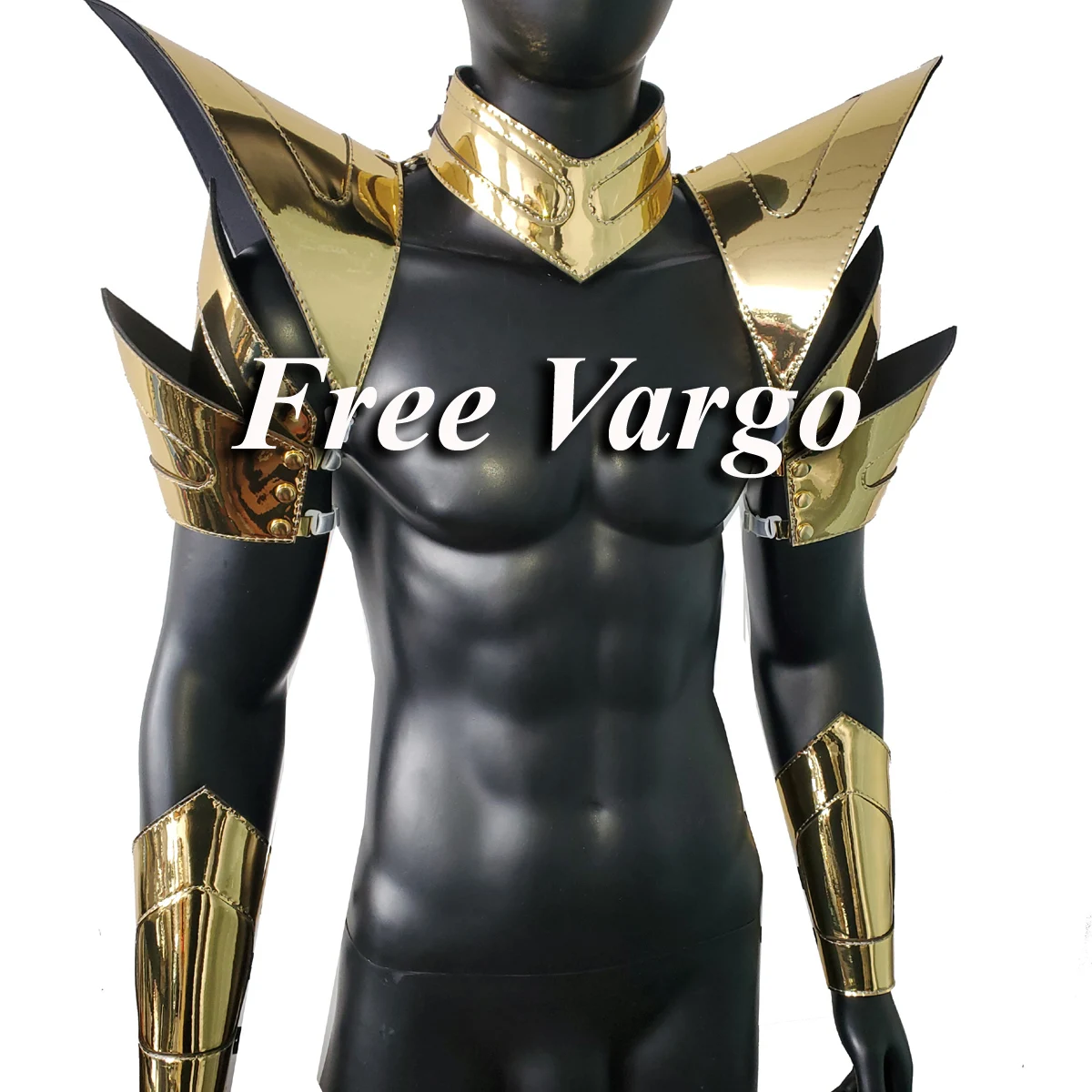 

Burning Man Holographic Gold Armor,Rave Festival Costume Armor Outfit Clothing