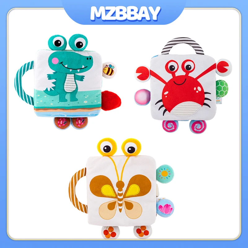 0-36 Maanden Montessori Baby Doek Boeken Speelgoed Baby Vroege Onderwijs Ouder-kind Interactief Zintuiglijke Pasgeboren Speelgoed Doek boek Gift