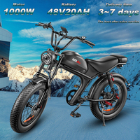 Emoko C93 E-bicycles 1000W Motor 48V20ah Lithium Battery Electric Motorcycle Off-road EBike Adult 20*4.0 Inch Fat Electric Bike