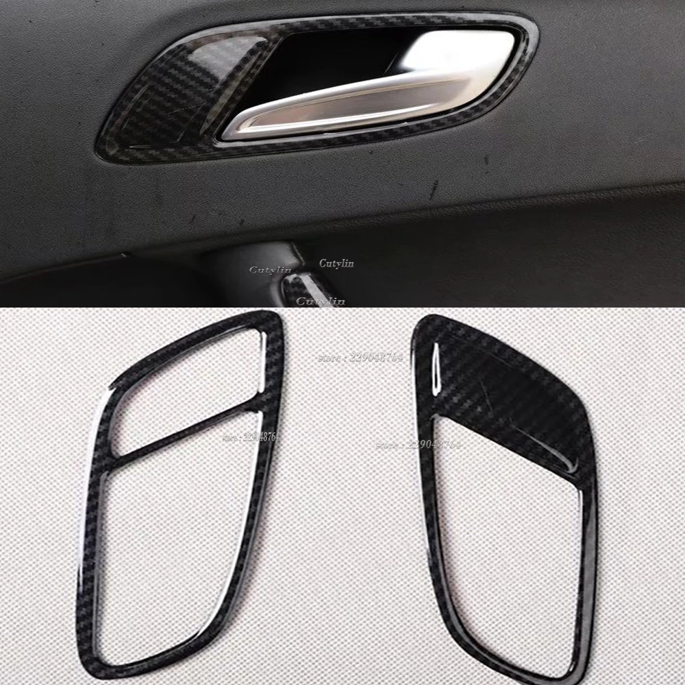 For Audi TT 2008 2009 2010 2012 2013 2014 Car Accessories Gearbox Water Cup Frame Carbon Fiber Style Trim Windows Control Panel