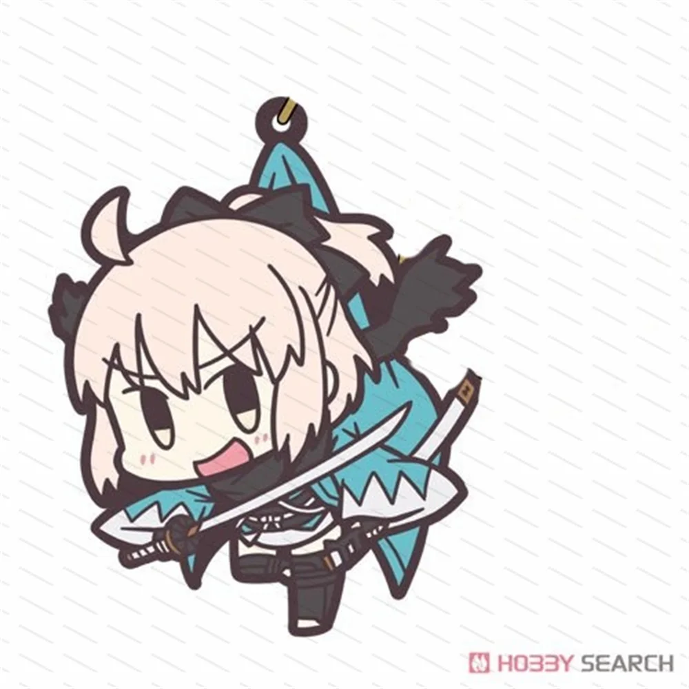 Game FGO Keychain Cartoon Figure Saber Astolfo Alter Acrylic Pendent Keyring Cute Cartoon Game Character Sleeping Key Chain