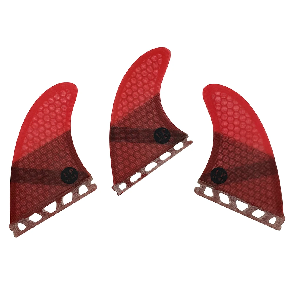 UPSURF Future Surf Fins 3 Pcs Set Fiberglass Honeycomb Shortboard Accessories Diving Fin Surfing Board Performance Tail tabla de