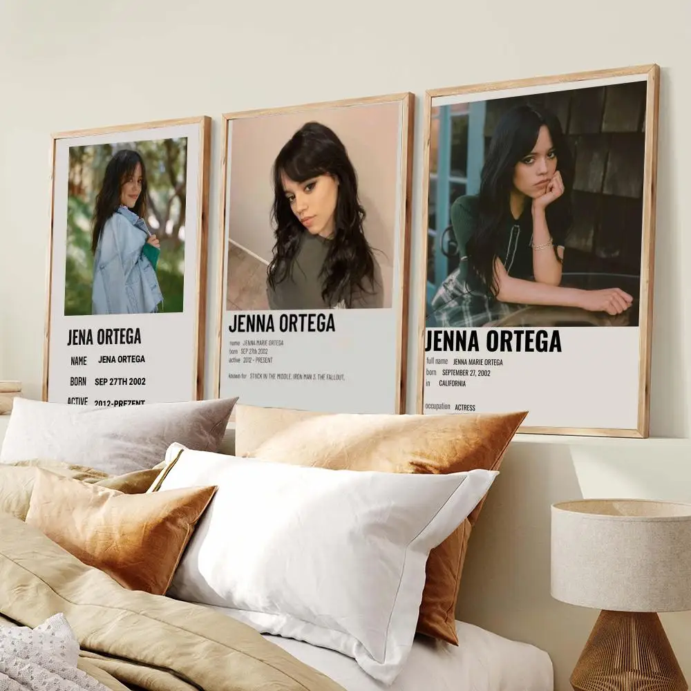 Actress J-Jenna Ortega Poster PP Wall Decor Posters Celebrity Art Prints Aesthetic Wall Art Bedroom Office Home Gift