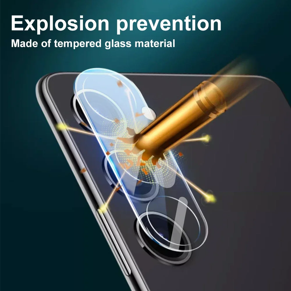 Tempered Glass Phone Camera Lens Protectors for Samsung Galaxy S23 FE 9H Hardness Anti-scratch HD Clear Protective Films