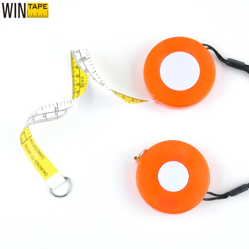 Wintape Portátil Drastring Tape Measuring Árvore Circunferência Fita m de Diâmetro 100pc
