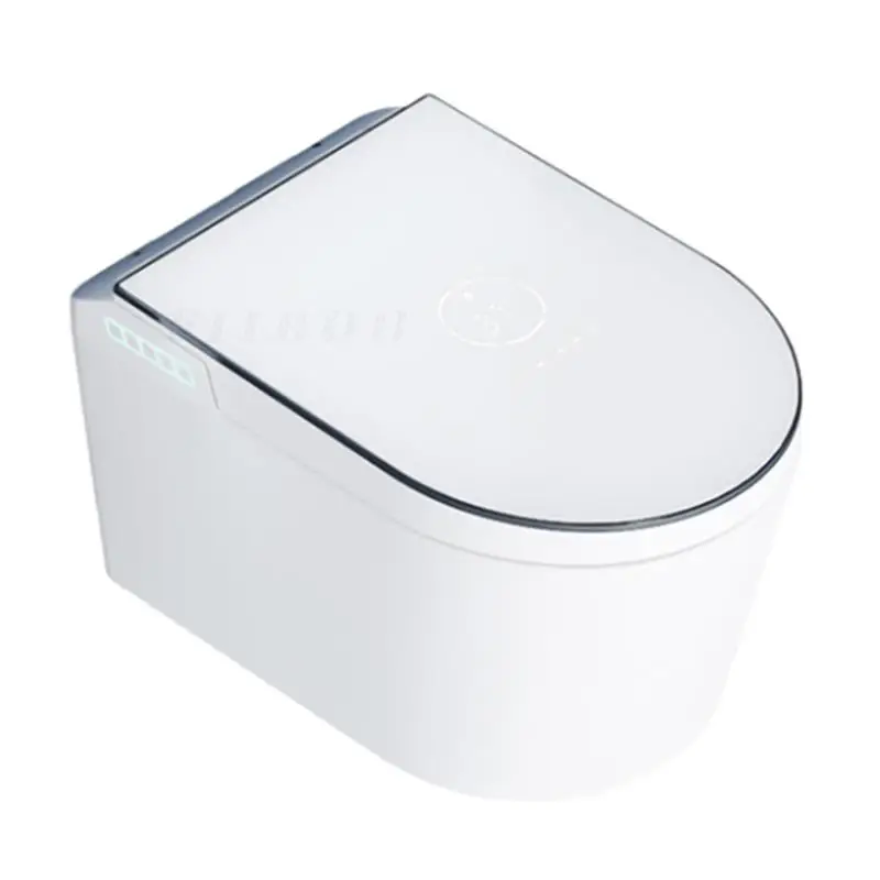 Imagem -06 - Wall Mounted Smart Toilet Bowl para o Banheiro Assento Aquecido Tankless Elétrico Alongado Bidê Parede-pendurado