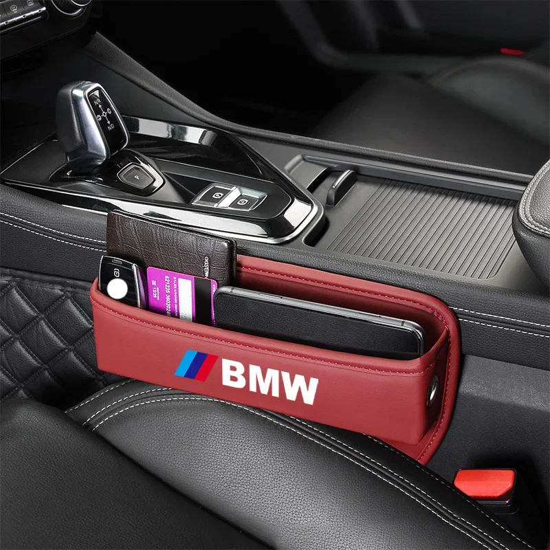 Car Special Seat Crevice Storage Box Seat Slit Catcher Organizer For Bmw 3 Performance E46  F20 F30 E90 E60 X5 M car accessories