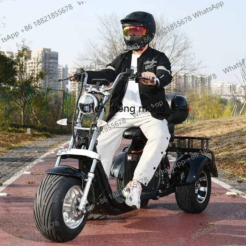 Electric Motorcycle Adult Electric Tricycle 3Wheel Electric 3000W60V30AH Max Load 250KG Max Speed 55KM/H 12Inch Fat Tire