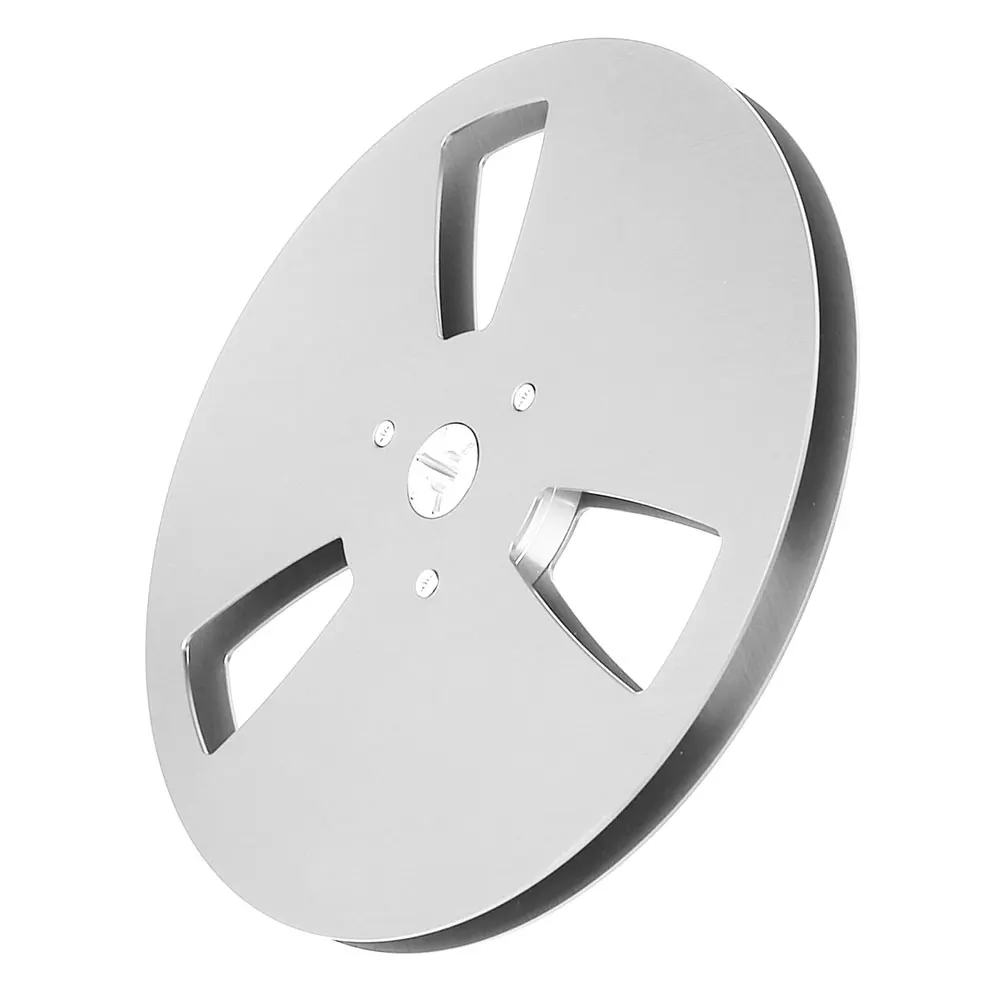 Bobina di nastro vuoto da 1/4 da 7 pollici Bobina di nastro vuoto in lega di alluminio Bobina di raccolta di registrazione per TEAC universale per nastro da bobina a bobina
