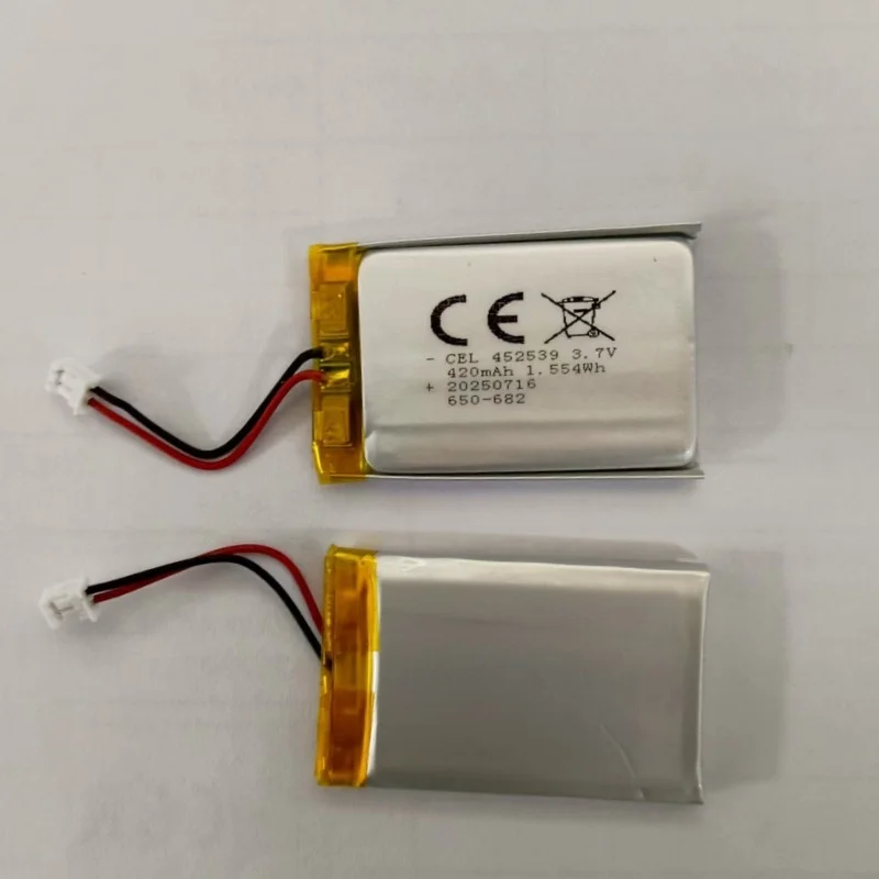 452539 420mAh 3.7V 3C Battery for Beauty Device Facial Steamer Navigator