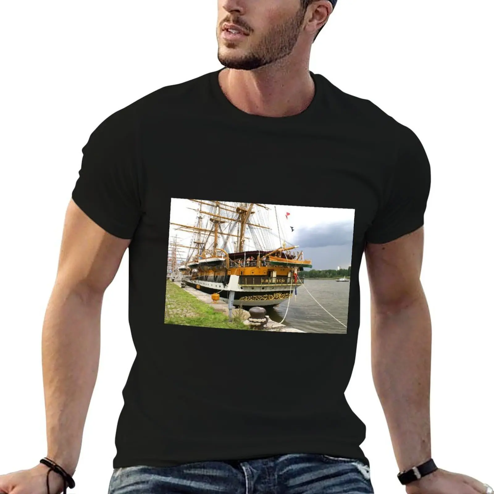 Camiseta Amerigo Vespucci, camisetas divertidas, camisetas de algodón para hombre, camiseta gráfica vintage para hombre