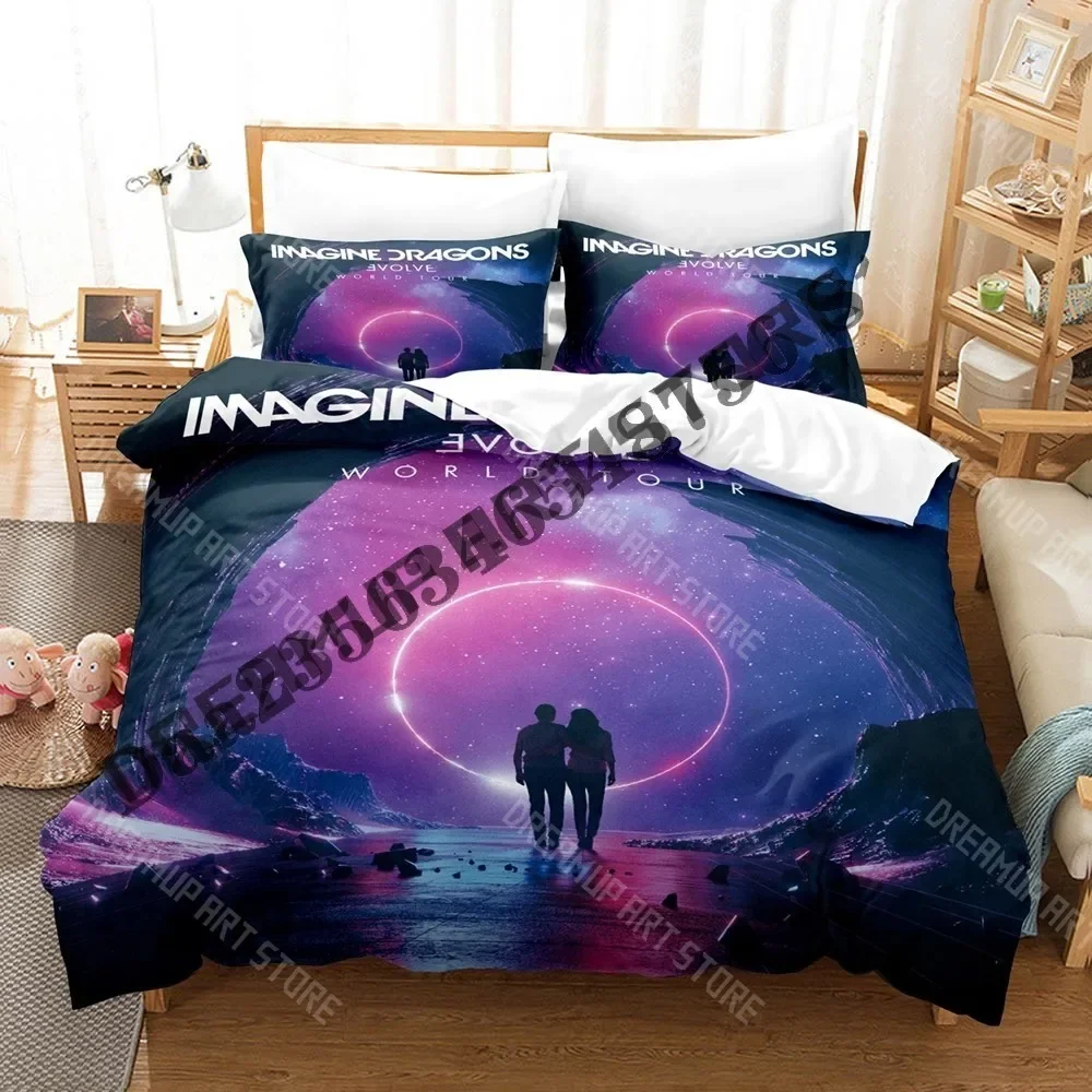 2026 3D Print Imagine Dragons Loom Tour Bedding Set Single Twin Full Queen King Size Bed Set Adult Kid Bedroom Duvetcover Sets
