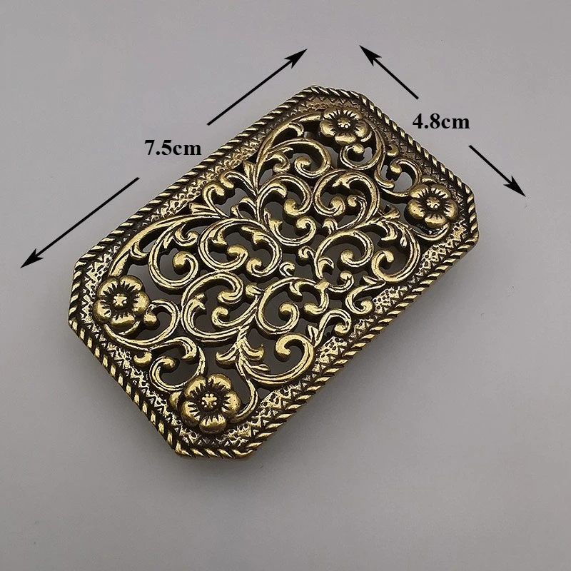 31/39 مللي متر حزام من النحاس النقي مشبك الرجعية النمط الصيني مشبك لوحة مشبك العتيقة Hebilla Cinturon Hombre Boucle Ceinture