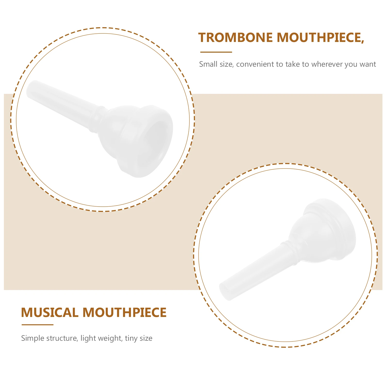 

Trombone Mouthpiece Music Instrument Beginner Accessories for Mouthpieces Musical Instruments Plastic