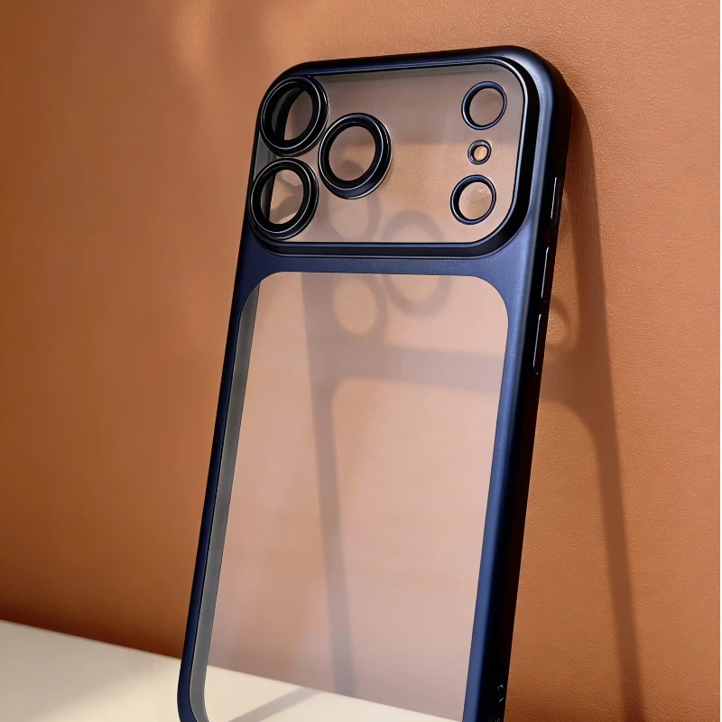 Luxury Plating Matte Ultra Slim Case For iPhone 17 16 15 Pro Max Air Lens Protection Matte Frosted Backplate Hard Cover - náhled 6