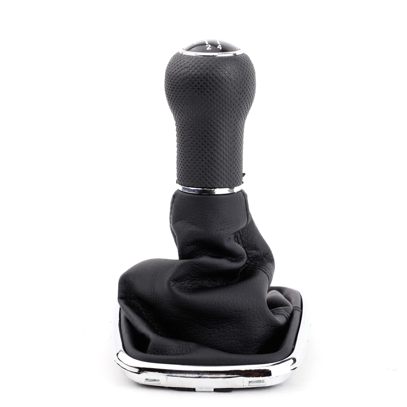 Black PU Leather 5-Speed Gear Shift Knob Gaitor Boot for VW Golf Bora Jetta GTi MK4 1999-2004