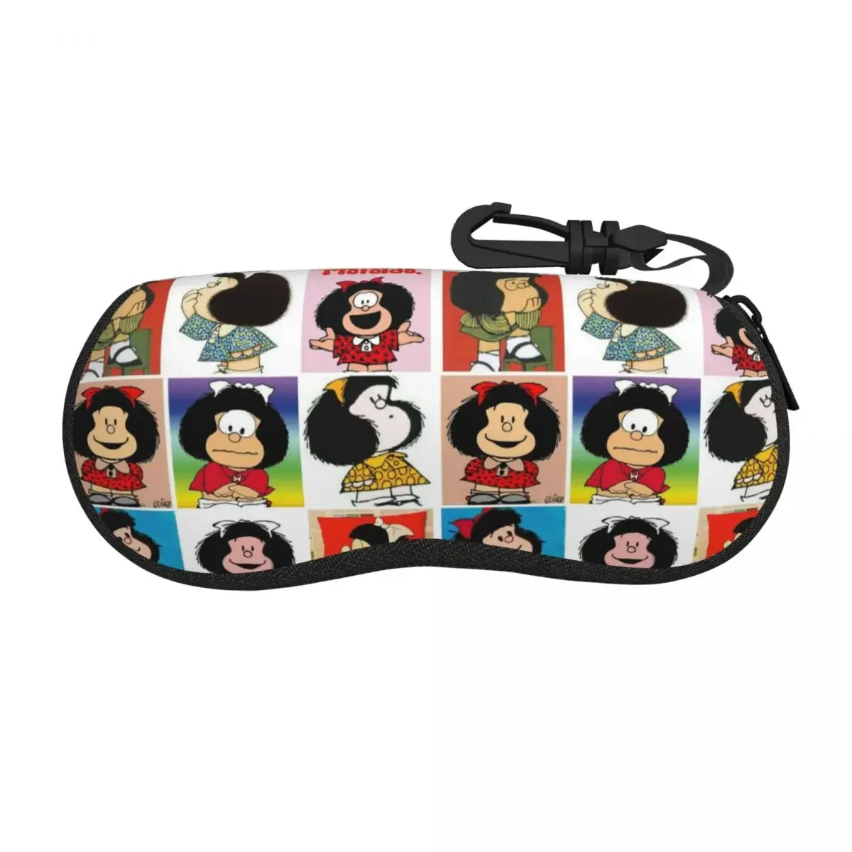 Kawaii Mafalda Glasses Case Men Women Printing Cartoon Anime Glasses Storage Box Charming Sunglasses Box