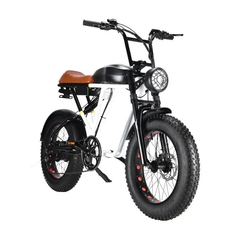 20 inch power bike fat tire snow electric bike 500W variable speed folding power beach all-terrain mountain bike