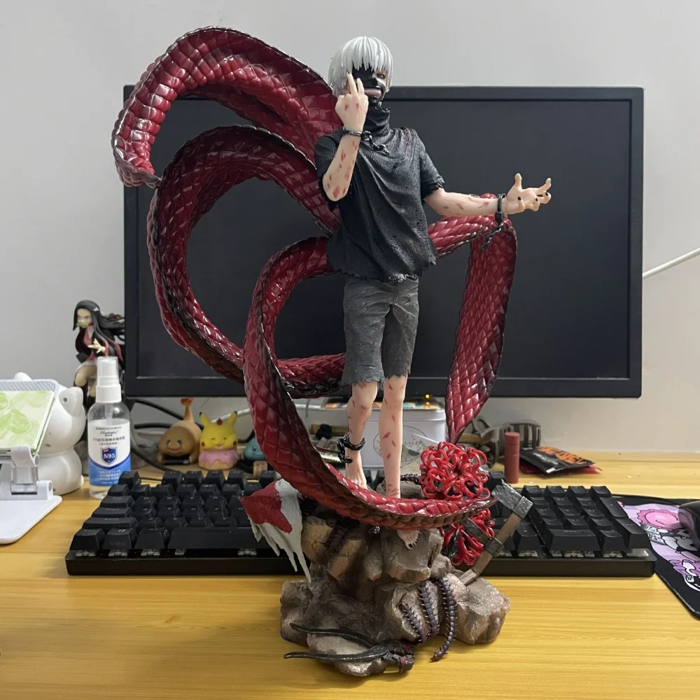 Anime Tokyo Ghoul Kaneki Ken GK Cabeça Dupla PVC Action Figure Modelo Colecionável Boneca Brinquedo 39 CM