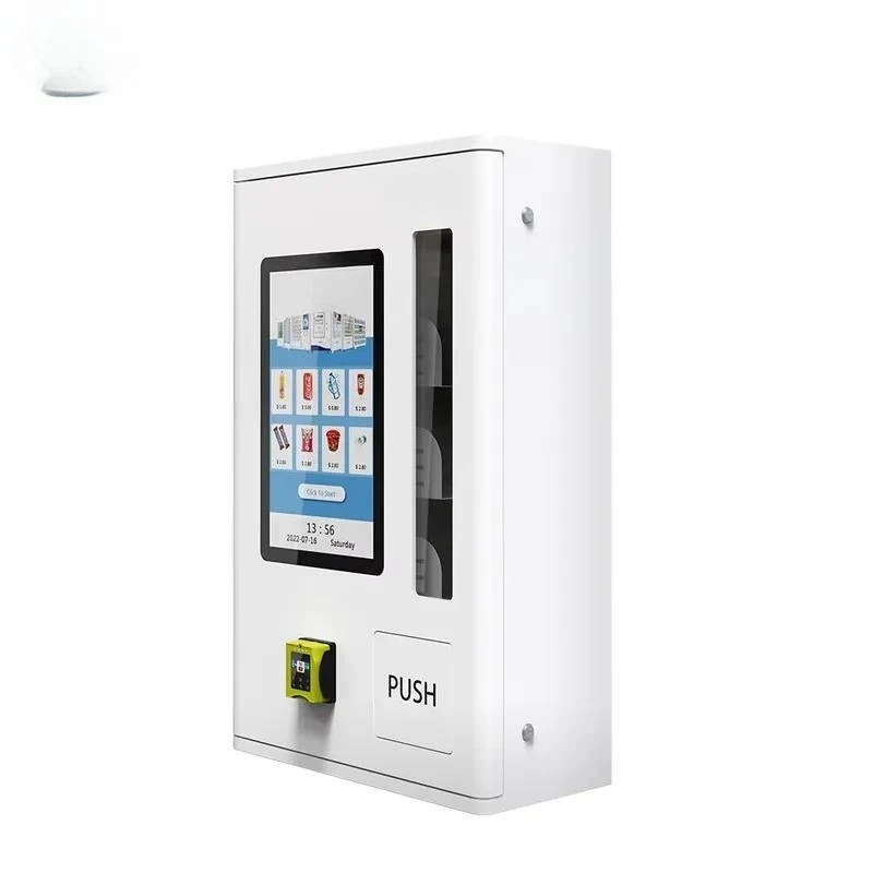 Small vending machines for retail goods with card readers