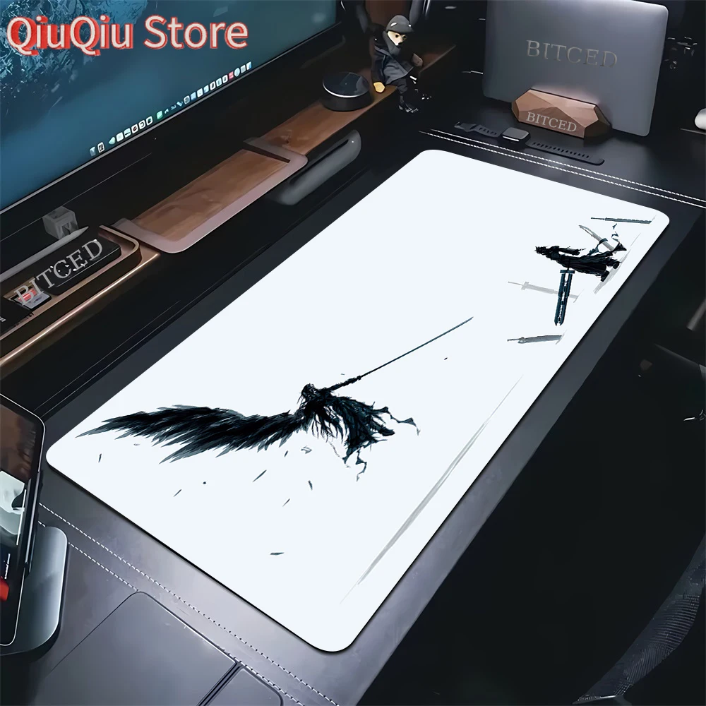 Final Fantasy Large Mouse Pad Gamer Rubber Anti-Slip Gaming Mousepad Keyboard Mouse Mats Computer Desk Mat Carpet With Lockedge