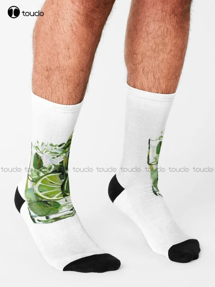 Fresh Mojito Socks Women'S Socks Personalized Custom 360° Digital Print Gift Harajuku Unisex Adult Teen Youth Socks Colorful