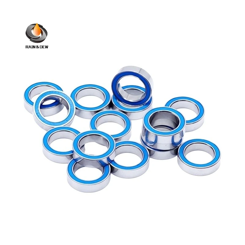 10P 6700RS Bearing ABEC-7 10x15x4 mm Thin Section 6700-2RS Ball Bearings 6700 2RS With Blue Sealed For Hobby Electric RC Car