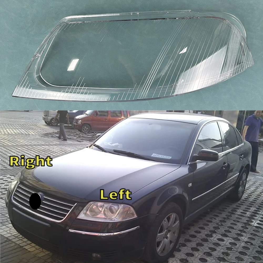 

Прозрачный налобный фонарь для Volkswagen VW Passat B5.5 2003, ламповая маска, накладка на фару, замена оригинального абажура