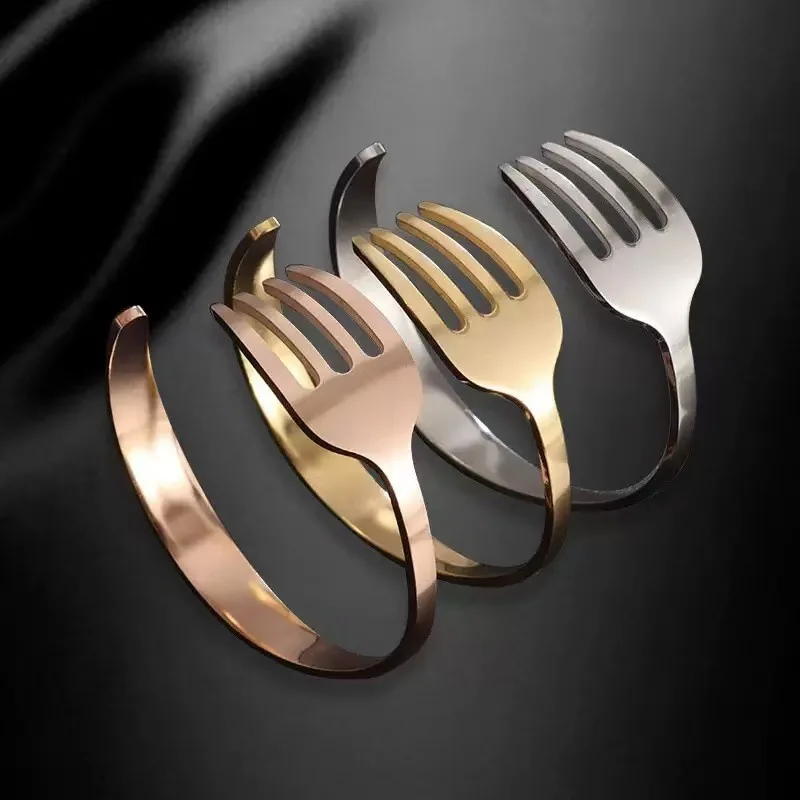 

jewelry woman bracelet Stainless Steel Gold Color Open Cuff Bangles Exquisite Luxury Jewelry Gift pulseras bijoux