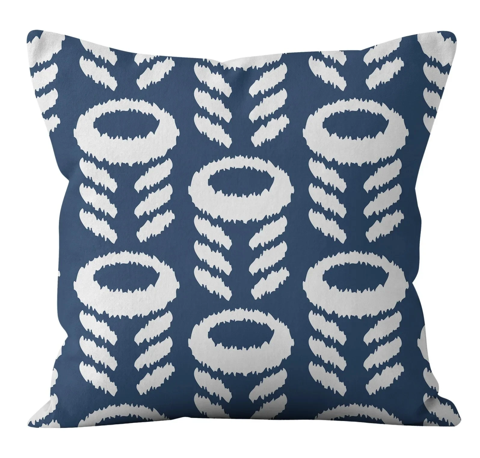 

Modern Fashion Nordic Sofa Simple Cushion Cover Living Room Decoration Pillow Cover Navy Blue Geometric Pillow Cover