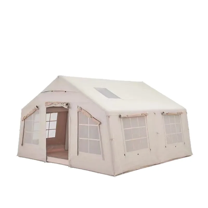 Inflatable Tent with One Room&One Living Room,All-Season Universal,Thickened,No Installation Required,Integrated Inflatable Tent