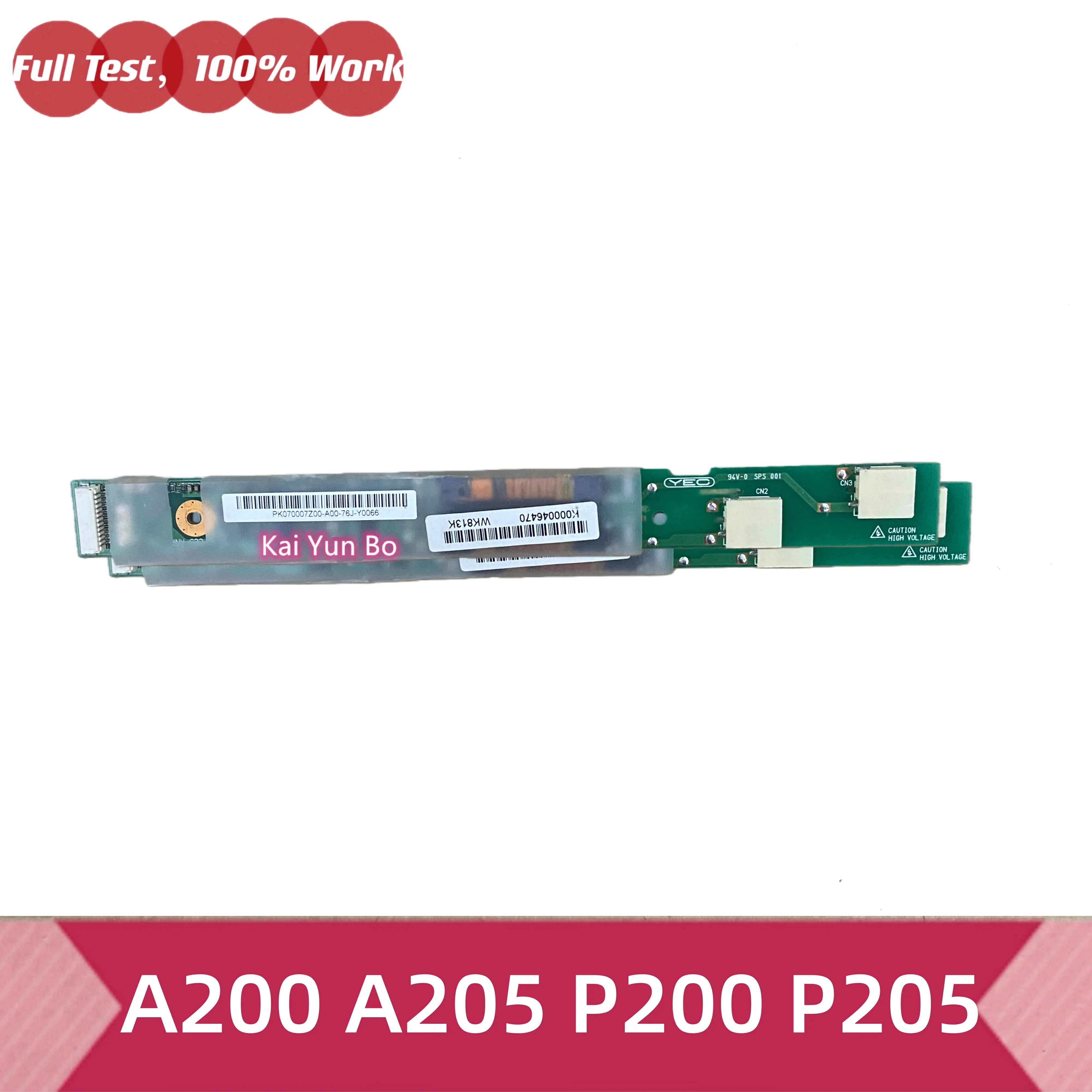 Para Toshiba Satellite A200 A205 P200 P205 DC02000F900 Laptop E Placa Inversora K000046470 PK070007Z00