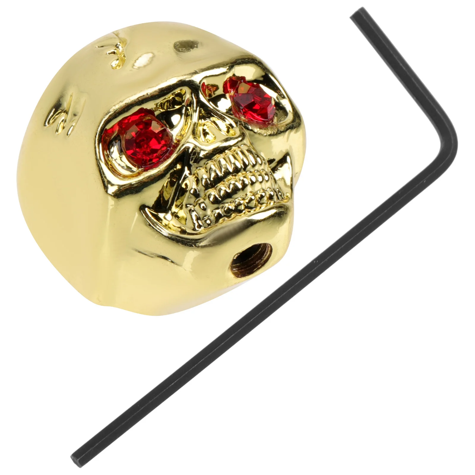 ปุ่มควบคุมระดับเสียงกีตาร์รูปหัวกะโหลก โพเทนชิโอมิเตอร์โลหะ สำหรับเครื่องขยายเสียงเบสไฟฟ้า ปุ่มหมุนเบส ปุ่มกีตาร์