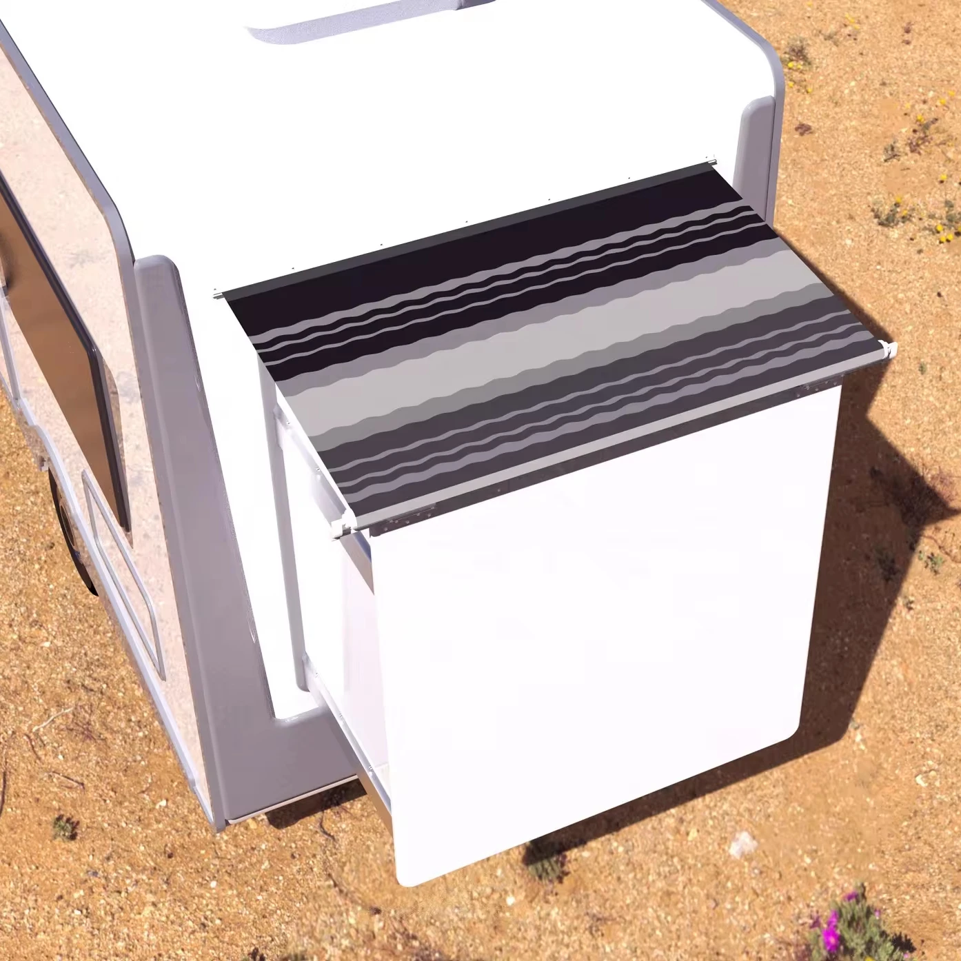 RV Exterior Accessory Durable Outdoor Side Topper Out Box Awning For Motorhome Caravan Camper VanATV&UTV